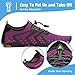 Mishansha Water Shoes for Women Men, Quick-Dry Barefoot Swim Shoes with Drainage Holes, Lightweight Aqua Shoe for Beach Pool River Boating Yoga Walking 8 Women/6.5 Men Purple
