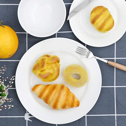 SUPER DEAL Round 18-Piece White Kitchen Dinnerware Set, Service for 6, Plates and Bowls – Microwave, Oven and Dishwasher Safe SUPER DEAL Round 18-Piece White Kitchen Dinnerware Set, Service for 6, Plates and Bowls – Microwave, Oven and Dishwasher Safe