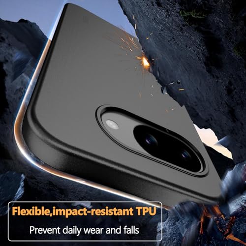 Image of X-level for Google Pixel 10A Case Slim Fit Soft Flexible TPU Phone Cover, Ultra-Thin Light Matte Finish Coating Back Anti-Scratch Shockproof Case for Google Pixel 10A, Black