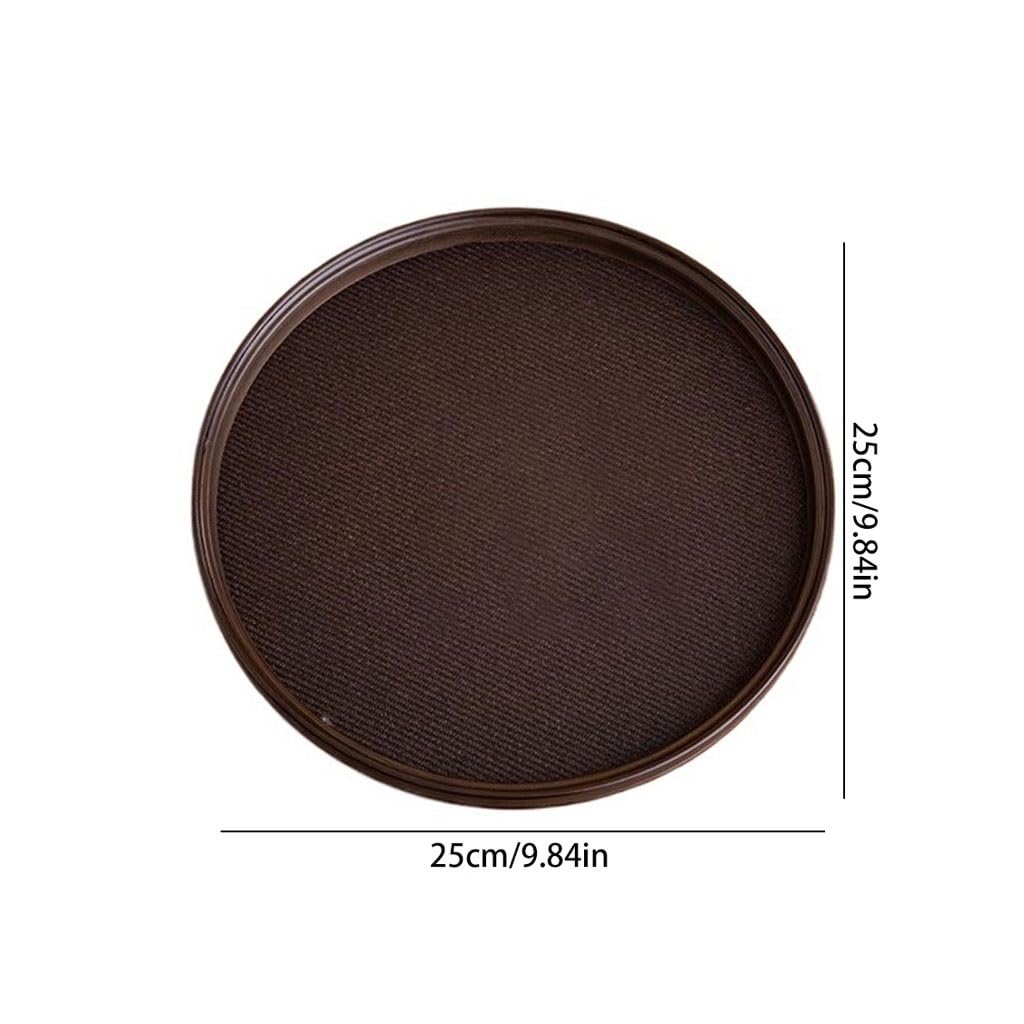 Bandejas Servir Comida Bandeja De Madera Tejida Redonda Vintage, For Té, Ceremonia del En Casa, For Refrigerio Café Mesa Cama