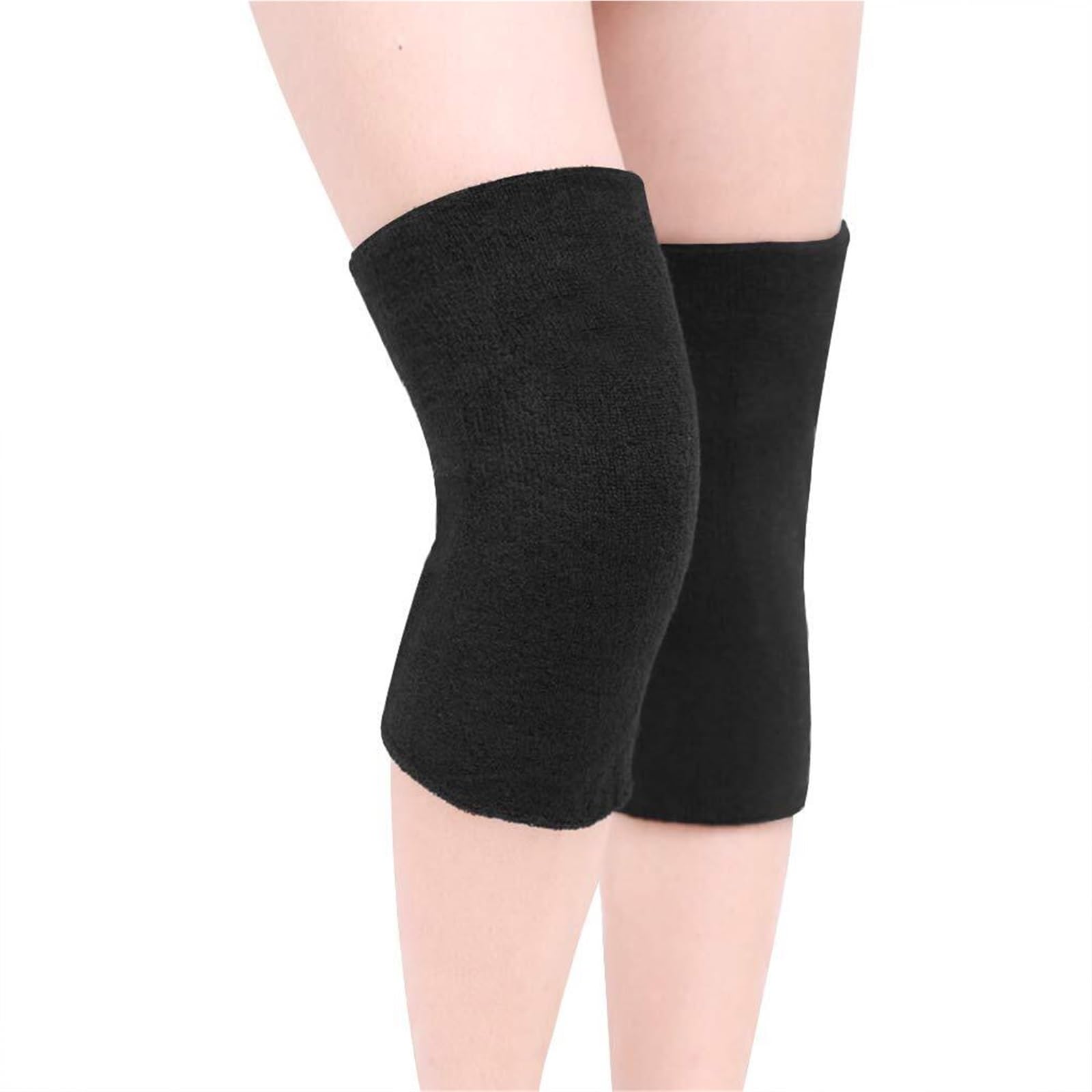 Genouillères Genouillères Chaudes Et Coupe-Vent for Hommes Et Femmes Adaptées Aux Sports De Plein Air Protection Genoux(Black)