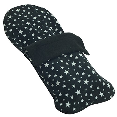 Fleece Footmuff Compatible with Mamas & Papas Ultima MPX - Black Star