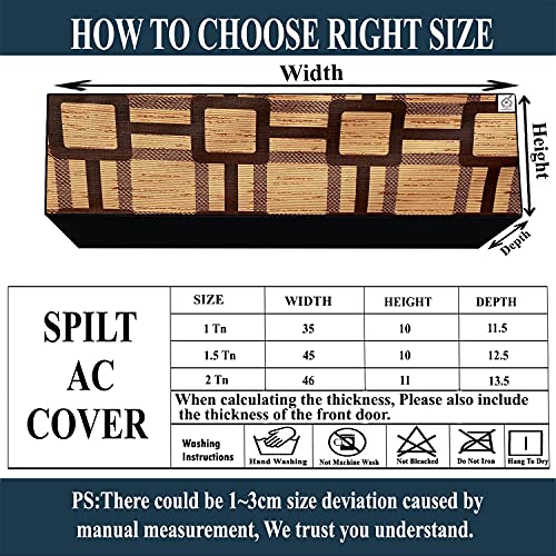 Image of Polycarbonate Water & Dustproof Split Ac Cover for Carrier 1.5 Ton 3 Star Inverter, Black (Color01)