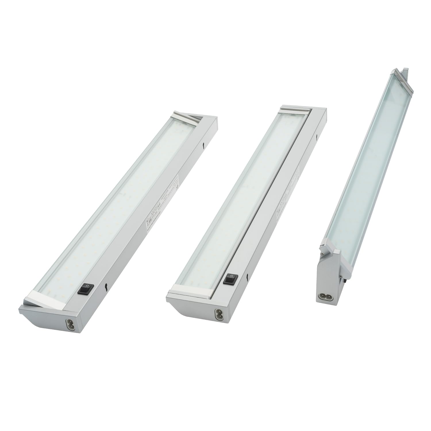 Rolux LED Unterbauleuchte 15W CCT 3000K~6500K Anbauleuchte Aluminium, 15 watts, silber, 91,3 x 8,5 x 3,5 cm
