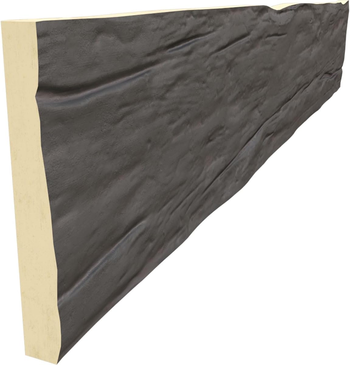 Ekena Millwork BMRWS1C0100X010X240SL 1-Sided Riverwood Endurathane Plank Faux Wood Beams, 20-in. L, Slate