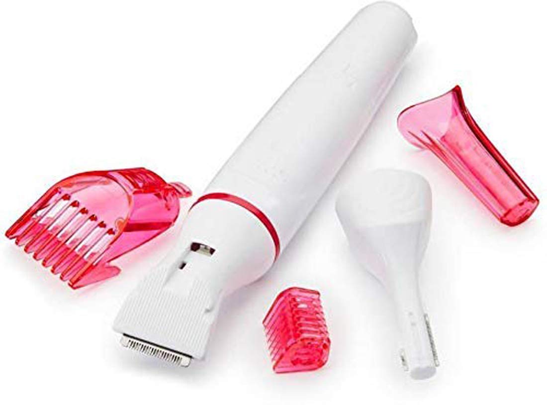 GTC Sensitive Touch Expert Trimmer for Face, Underarms and Bikini line (White-Pink,NV-278)