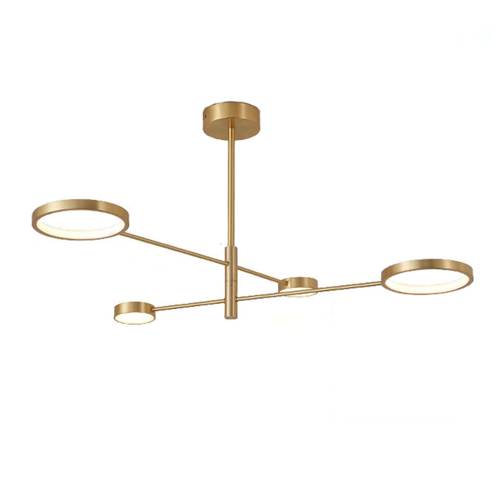 CSXSXAUO Industrial Pendant Lighting Fixture Ceiling Lamp,Geometry Modern Chandeliers for Dining Room Kitchen Island-Copper 45.3x19.7inch Commemoration Day vision