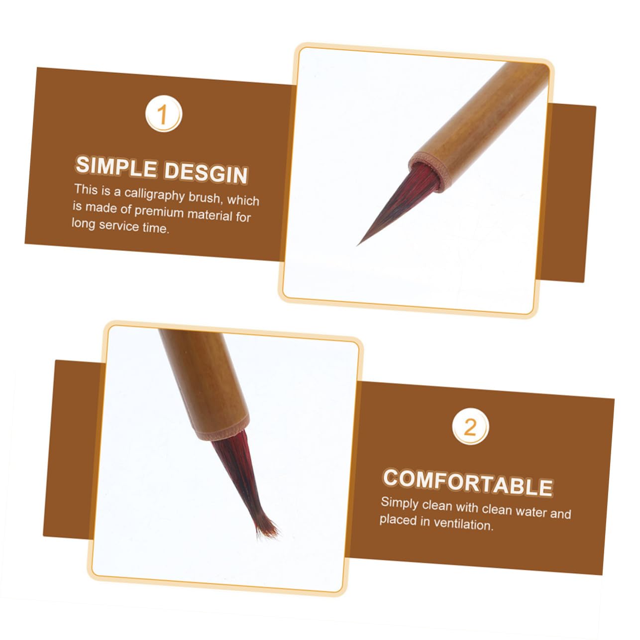 jojofuny 5 Set Pennello Da Scrittura Minuscolo Inchiostro Kit Penna Calligrafica Penna Calligrafica Cinese Penne Calligrafiche Cinesi Per Principianti Palo Di Bambù 4 Pezzi*5