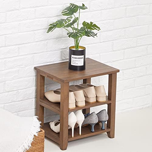 Aroktake Shoe Rack Bench, 2Tier Wood Heavy Duty Shoe
