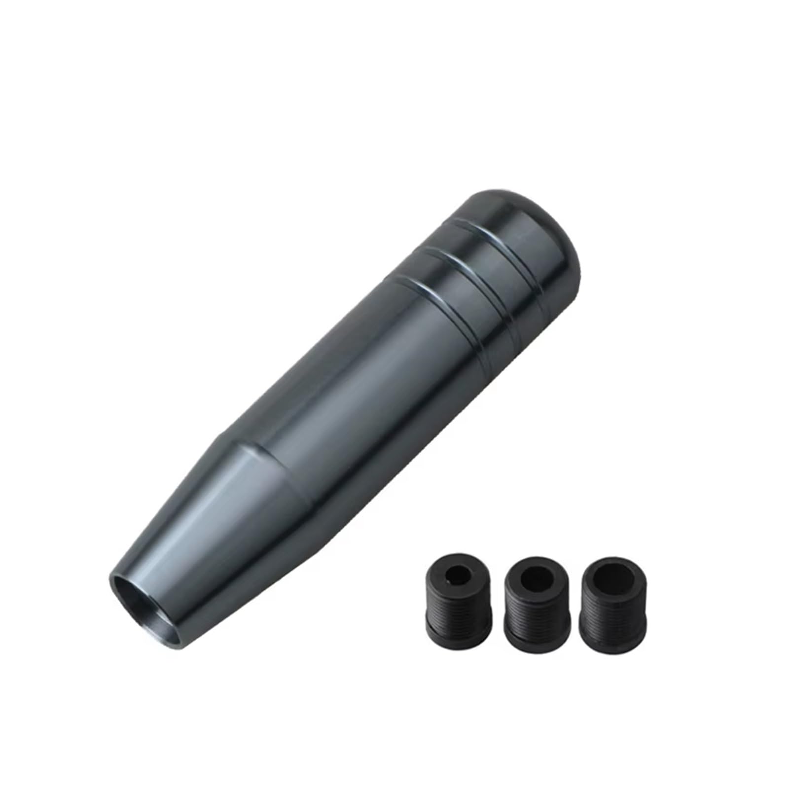 Jsrvqkms 13Cm Titanium Gear Shift Knob Auto 13Cm 18Cm Length Manual Car Gear Shift Knob Aluminum Racing With 3 Adapters(13Cm Titanium)