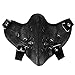 TSWRK Punk Faux Leather Mask, Wind Protector Motorcycle Biker Half Face Mask, Anti-Dust Sport Masks Halloween Costume
