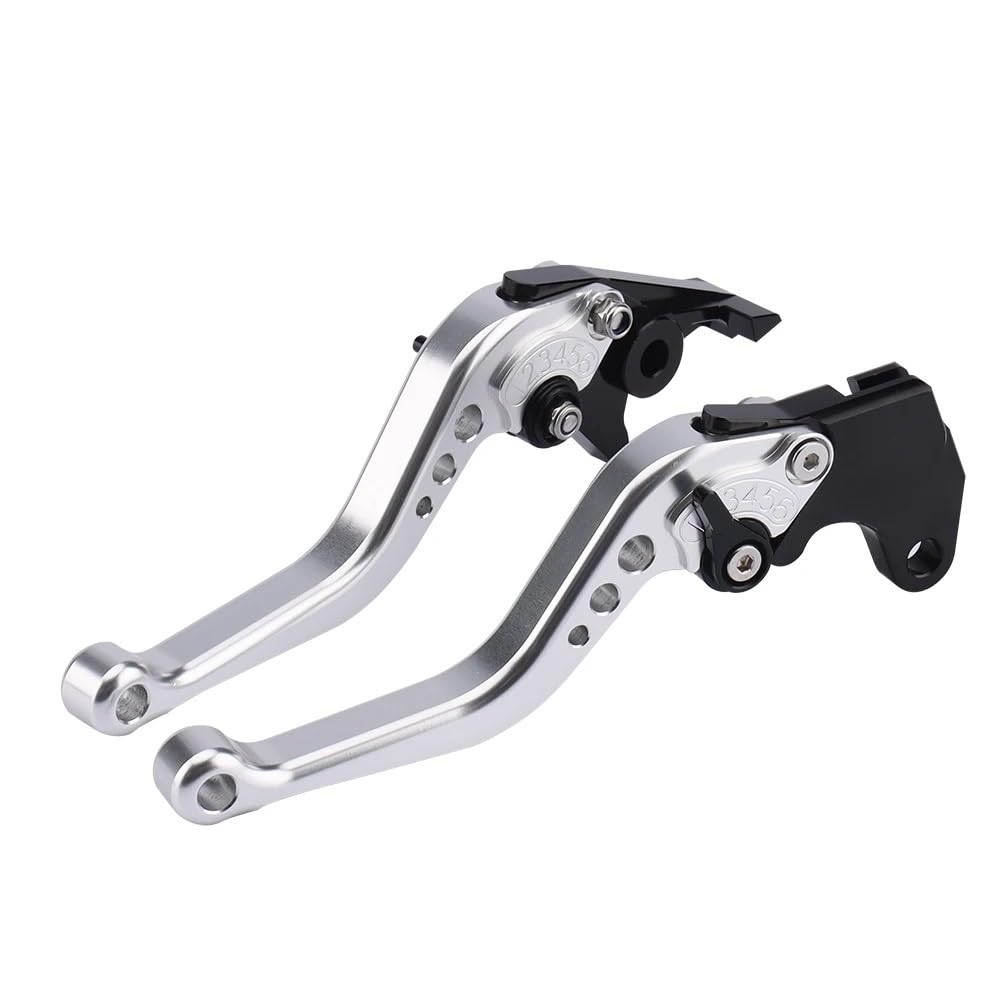 Wxpyaqt Short Silver Handlebar Clutch Lever For Vf750s Sabre / Vfr750 Vfr800 Vfr800f Vtr1000f Firestorm Cbf1000 X4 X-4 Motorcycle Long&Short Brake Clutch Levers