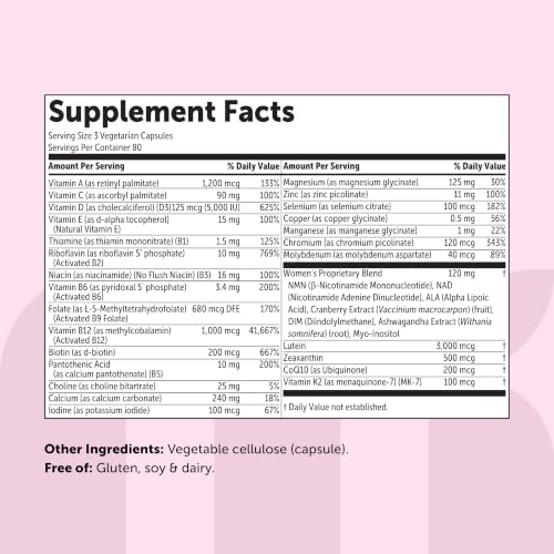 Micro Ingredients Methylated Multivitamin Women 50+