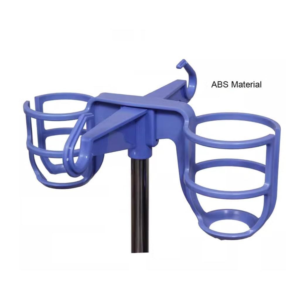 Potence for Perfusion en Acier Inoxydable, Support for Sac D'égouttement, avec 5 roulettes Verrouillables, Hauteur Réglable, Coussin d'air, for Hôpital, Clinique, Maison