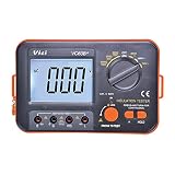 VICI Digital Insulation Resistance Tester Megohmmeter Meter Victor VC60B+ with Large LCD Display
