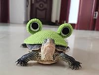 Vista 7 de Suéter para tortuga, suéter de punto cálido de invierno hecho a mano con correa ajustable, suéter de animal pequeño, ropa de tortuga para Navidad