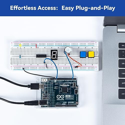 Image of SunFounder Transparent Acrylic Case Compatible with Arduino UNO R4 Minima (Original Bottom Case NOT Included)