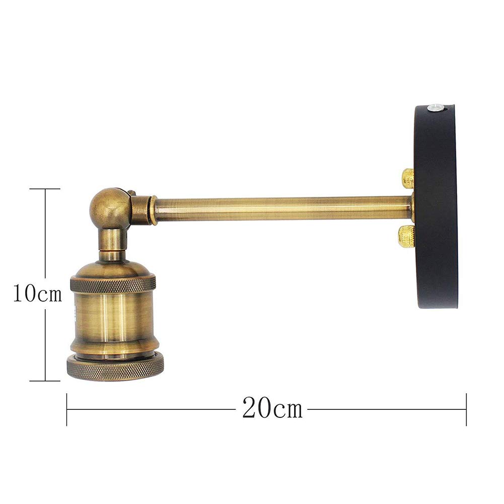 Einfache Vintage-Wandlampe, Bettkopfteil, Wandleuchte für den Innen- und Außenbereich, Nachtwandbeleuchtung, dekorative Wandspots, Wohnzimmerbeleuchtung, reines Kupfer, keine Lichtquelle, Kupfer (Kupf