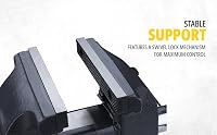 STANLEY Maxsteel Multi-Axis Vise for Workshop Equipment, Heavy Version, 105 mm Extension, 150 mm Span, 2200 kg Clamping Force, Grey, 1-83-068 – Ansicht 9