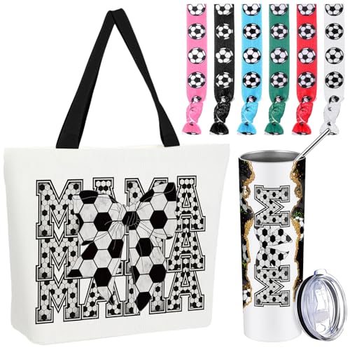 Sieral 8 Pcs Soccer Mom Gifts Soccer Birthday Favor