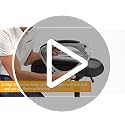COMHOMA Ergonomic Office Chair Wheels Home Office Desk Chairs Comfy Back Support PU Leather Executive Office Chair with Headrest Padded Armrests Height Adjustable Tilt Swivel Rolling Reclining Seat