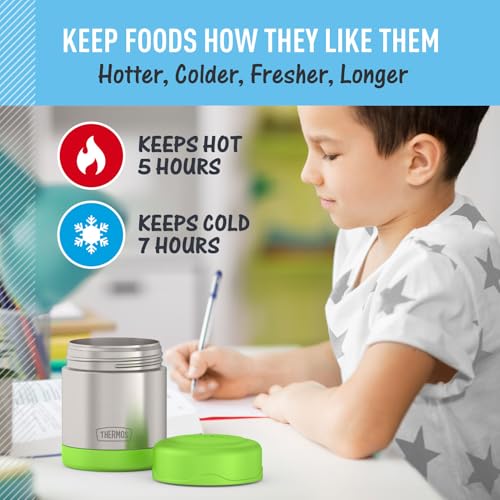 Image of THERMOS FUNTAINER Kids Food Jar, 10oz, Lime