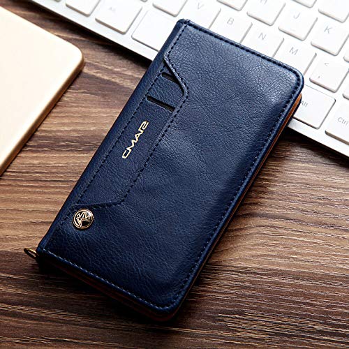 Image of ClickCase for Realme Narzo 20 pro Flipper Series Leather Wallet Flip Case Kick Stand with Magnetic Closure Flip Cover for Realme Narzo 20 pro (Blue)