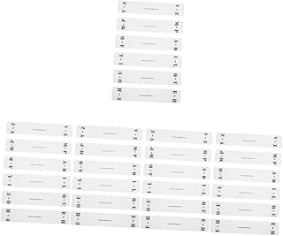 BESTOYARD 30 Peças De Cartões Divisores De Cartões De Classificação De Registros Abas De Registro Divisor De Registros Alfabéticos Divisores De Alfabeto Vinil Transparente Cds Cartão De