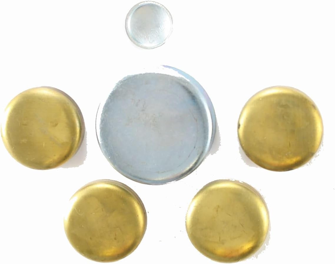 Mechanics Choice Engine Expansion Plug Kit for 1972-1979 Ford, Mazda 618, Courier (1.8L 4 Cylinder) (Brass - Poly Bagged)