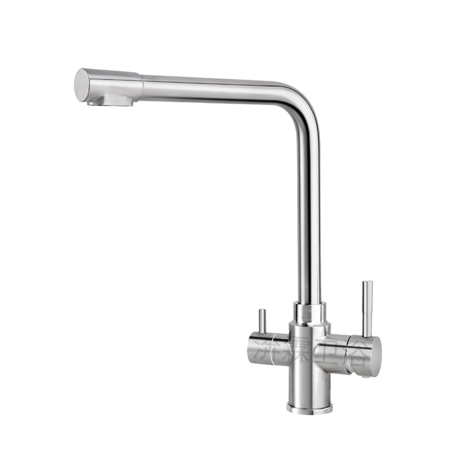 Fanjubei Brushed Kitchen 304 Stainless Steel Direct Drinking Water Hot And Cold Water Faucet,