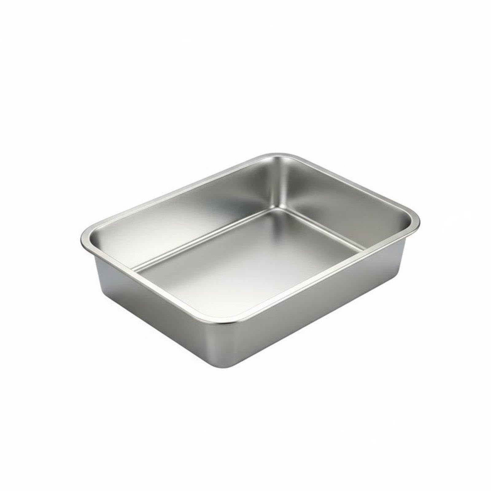 Rectangular Metal Container with Lid Easy to Clean Catering Tray with Lid Reusable Kitchenware for Caterers, Occasion Planners, Kitchen, Steam Cooking Pan, Buffets 45X35X10Cm Deep Basin-image-29
