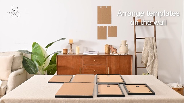 Amazon.com: ArtbyHannah Multi-Size Gallery Wall Frame Set, Blue