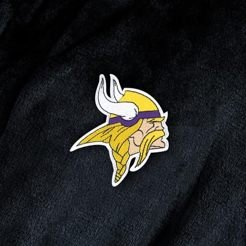 image for Northwest NFL Minnesota Vikings Adult Unisex Silk Touch Bathrobe, Larg
