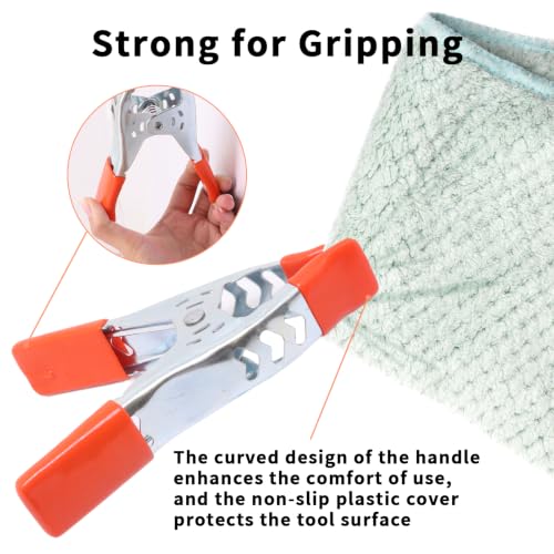 Image of 6Pcs 6 Inch Spring Clamps, Heavy Duty Metal Strong Clips Clamps (Orange)