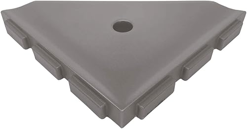 Miniatura 5 de Questech Estante de ducha esquinero de 8 pulgadas y reposapiés de 5 pulgadas, con ajuste geográfico para nueva construcción, níquel cepillado