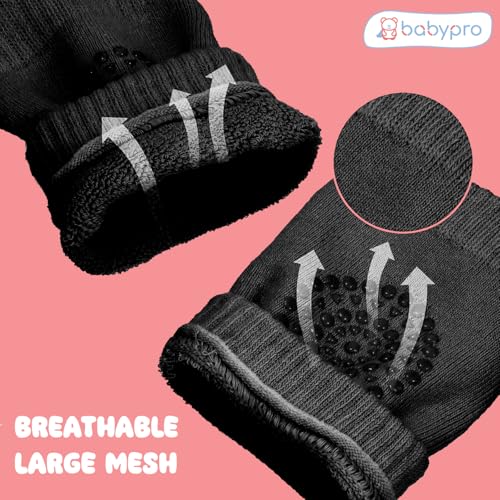 Image of BabyPro Baby Knee Guard-Set of 2, Multicolour Knee Pad for Toddler Crawling | Stretchable, Breathable Leg Warmers, Anti-Slip Silicone Dots Knee Support