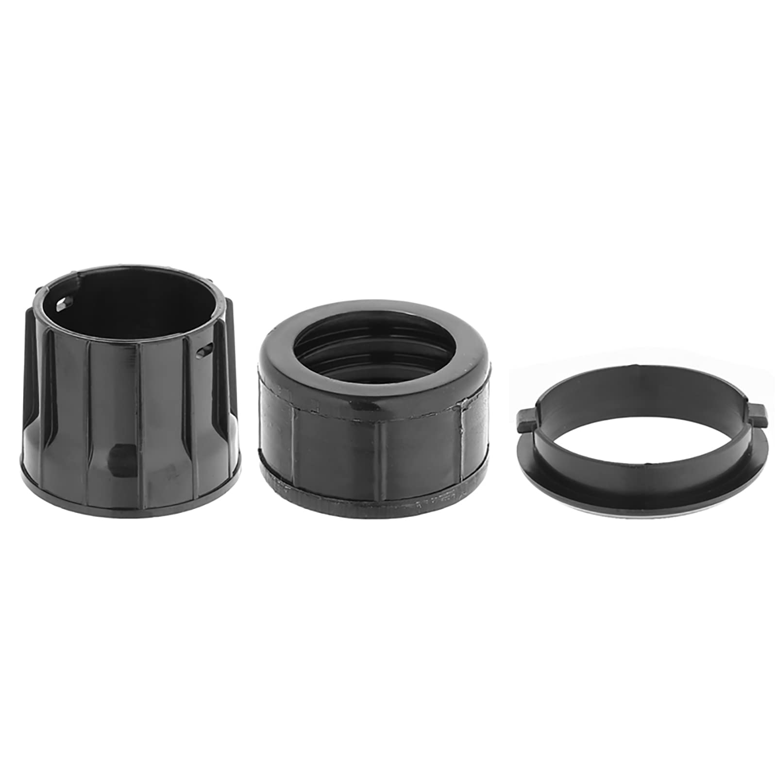 Masterpart Black Vacuum Cleaner Hose Machine End Screw Swivel & Click Ring Set Compatible With Numatic 38Mm