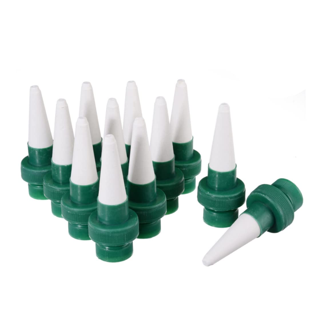 Hotainoys Self Watering Spikes 12PCS Automatic Plant Watering System Ceramic Automatic Flower And Drip Irrigation Stakes System for Indoor Outdoor Use Self Spikes