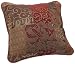 Croscill Galleria Square Pillow, 18-inch by 18-inch, Red