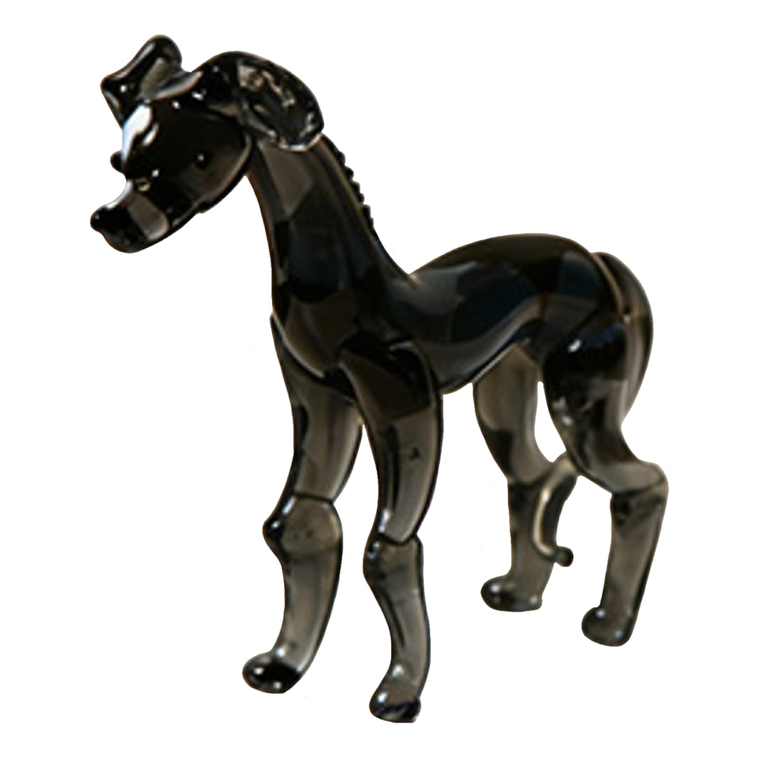 JTDZ Cute Greyhound Dog Figurine Art Handmade Blown Glass Animal Statue Collectible Desk Crystal Puppy Ornaments for Centerpiece Home Office Deco