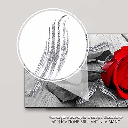 Lupia Quadro Moderno su Tela con Brillantini e