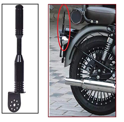 Image of Meenu Arts Universal Black Sporty Antenna for Royals Enfiield Classic 350