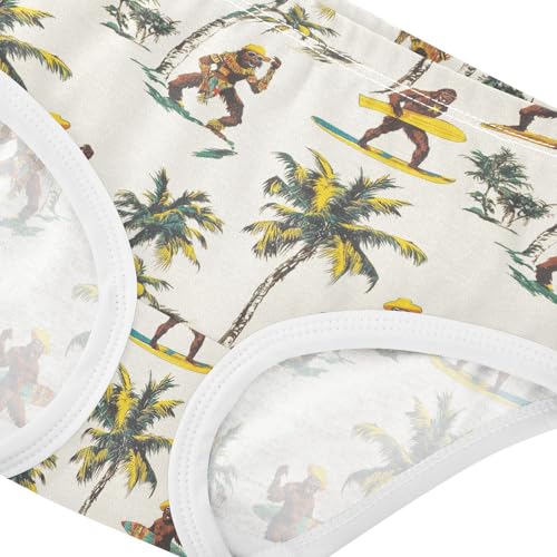Girls Underwear Soft Cotton Palm Trees Bigfoot Kids Panties in Sizes 2/3t, 4t, 5t, 6 and 84