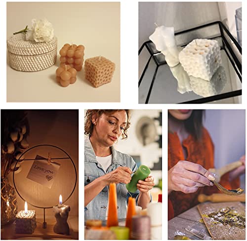 Topys Honeycomb Silicone Candle Mold 3D Geometric Square Cube Mould For Diy Resin Plaster Handmade Soap Making Mousse Cake Fondant Pastry Chocolate Baking Handicraft Aroma Scented Candle Making #TOP4