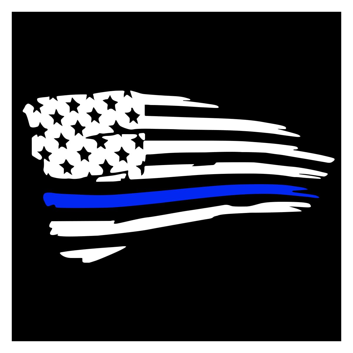 LAINLOY American Flag Sticker Decal, White&amp;Blue