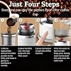 Generic BrewMatic-Smart Automatic Mini Portable Coffee Maker | Single Cup Pour Over Drip Coffee Machine with Filter for Travel, Home, Office, and Kitchen, Small