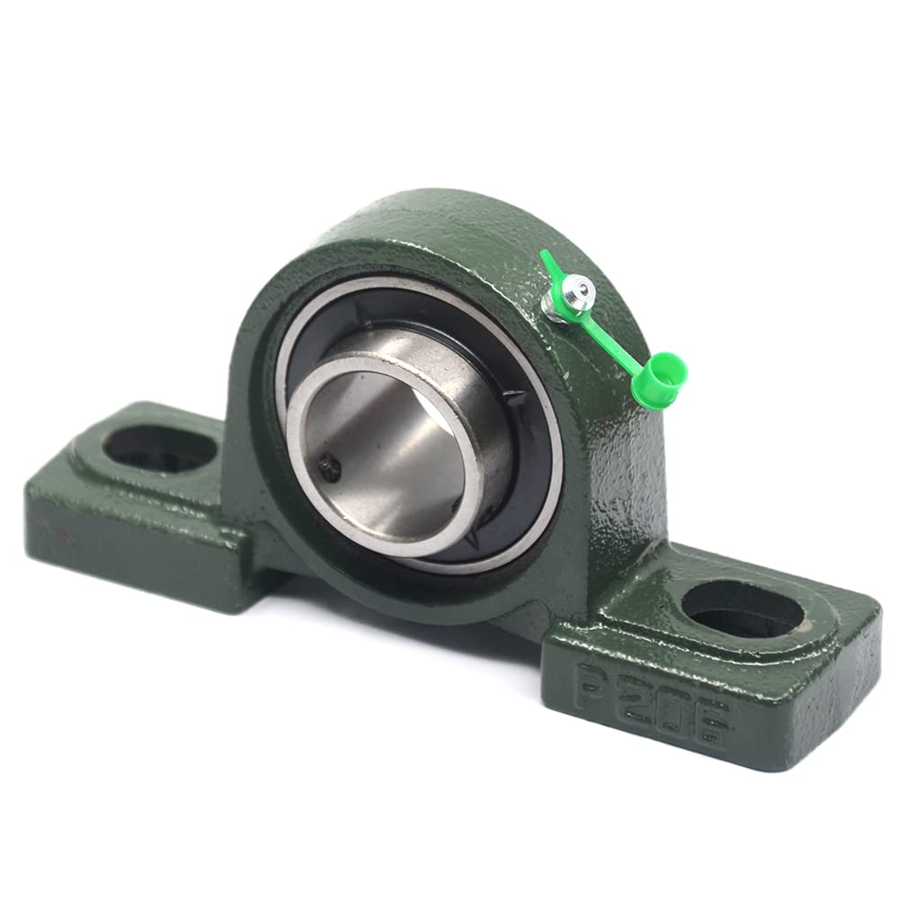2 PCS - UCP 206 / NP30 206 30mm bore, Mounted Block Cast Housing Self-aligning Pillow Bearing