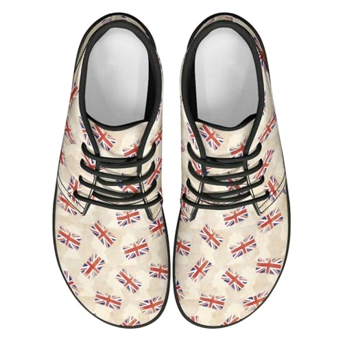 Howilath Flag Print Barefoot Shoes Men Running Cross Training Shoe, Low Zero Drop Wide Toe Walking Sneakers4