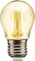 Lâmpada Filamento LED G45 2W 2200K Elgin Bivolt Ambar Luz Amarela Quente - Vintage, Retrô, Decoração