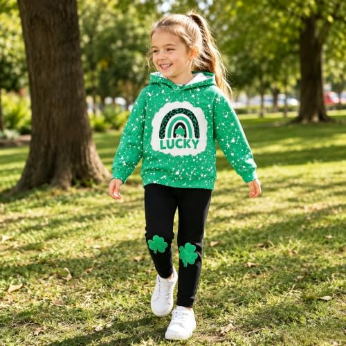 Image of Axumity Toddler Baby Girls Clothes Long-sleeve Tie Dye Hoodie Sweatshirt Pants Hooded Outfit Set